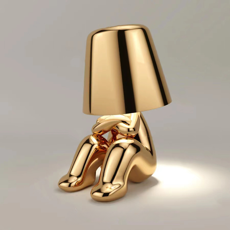 VILEKO Golden Man Tischlampe