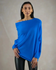 VILEKO Asymmetrisch Drapierter Pullover