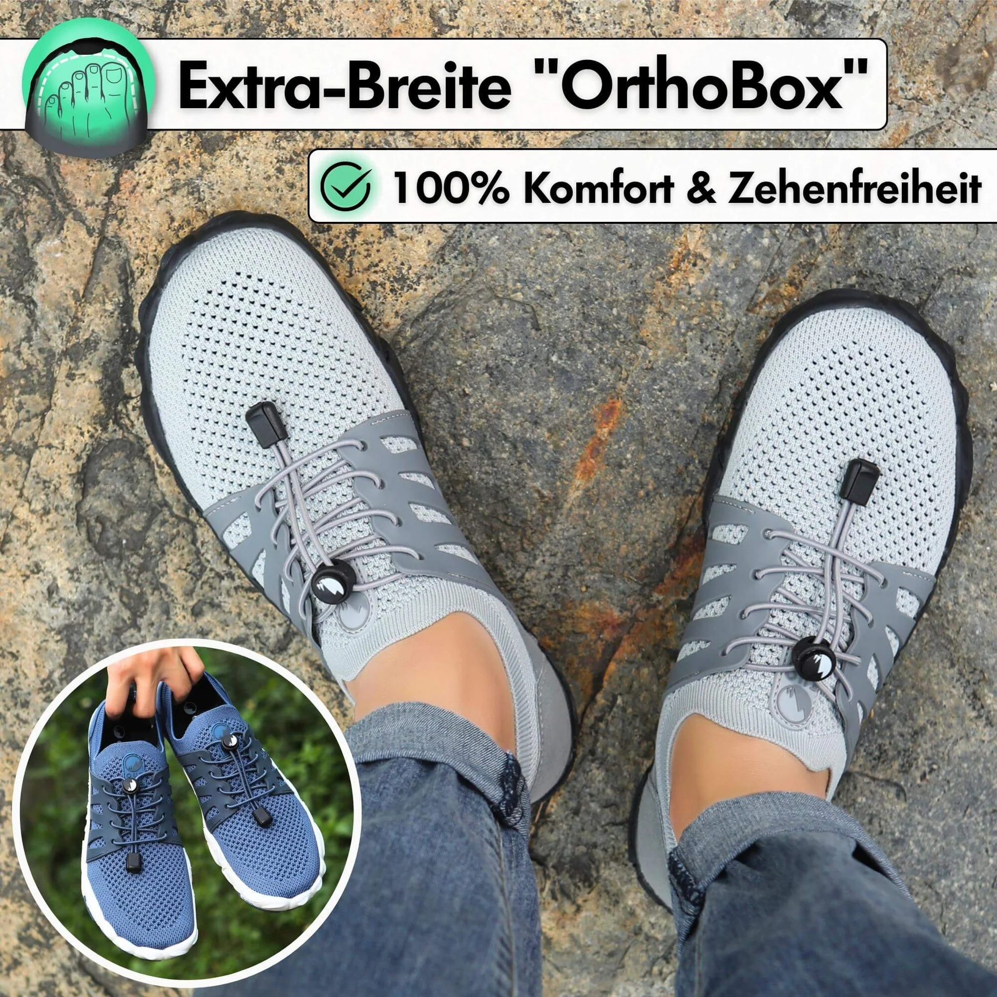 VILEKO Bequeme Barfußschuhe