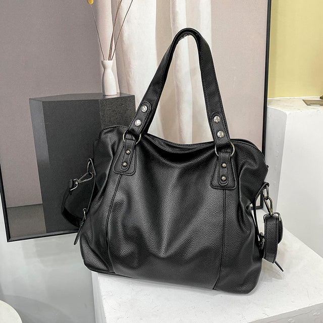 VILEKO Leder Soft Tote Tasche