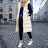 VILEKO Bequeme lange Puff Jacke