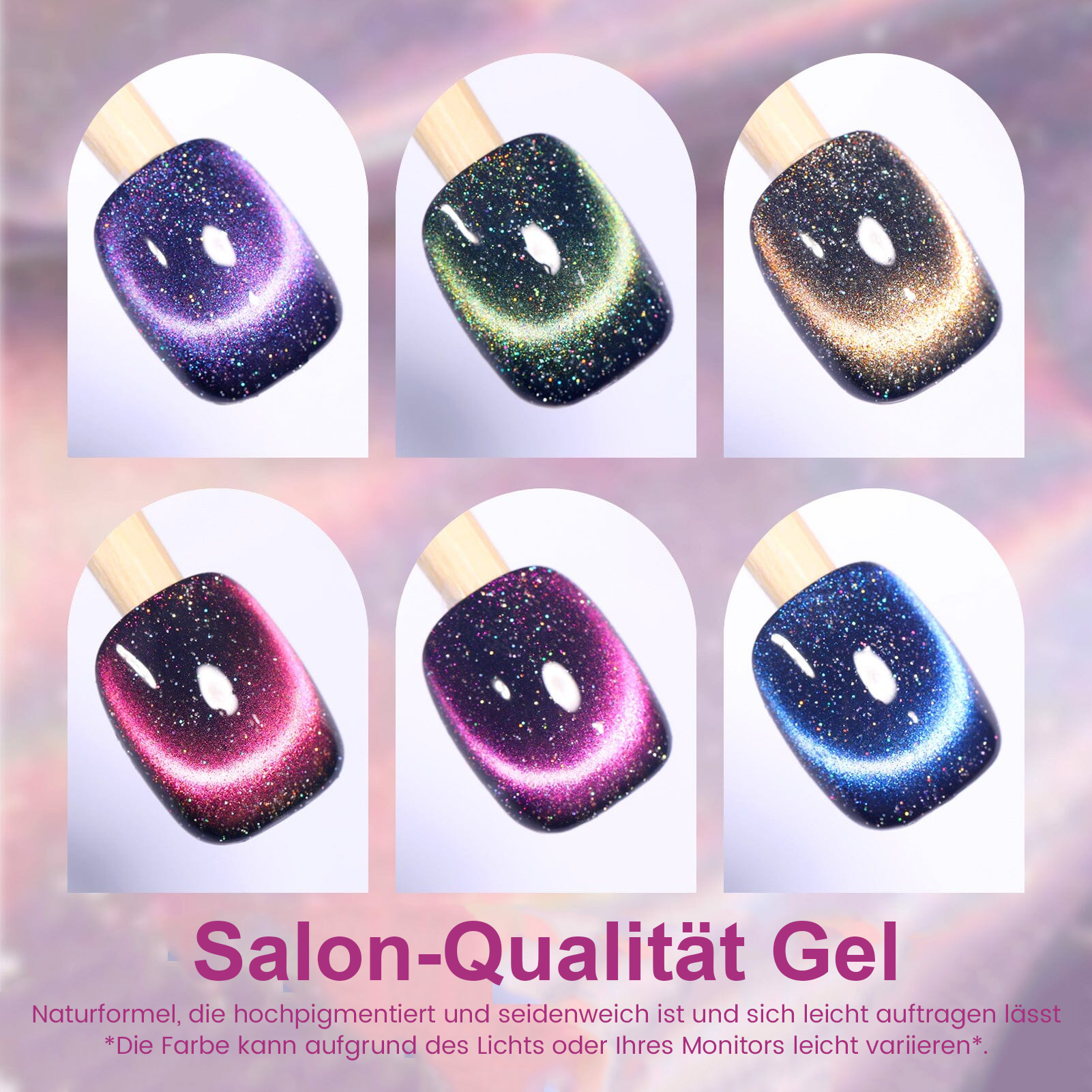 VILEKO Holografisches Shimmer Gel Lackset