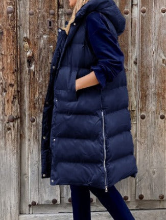 VILEKO Bequeme lange Puff Jacke