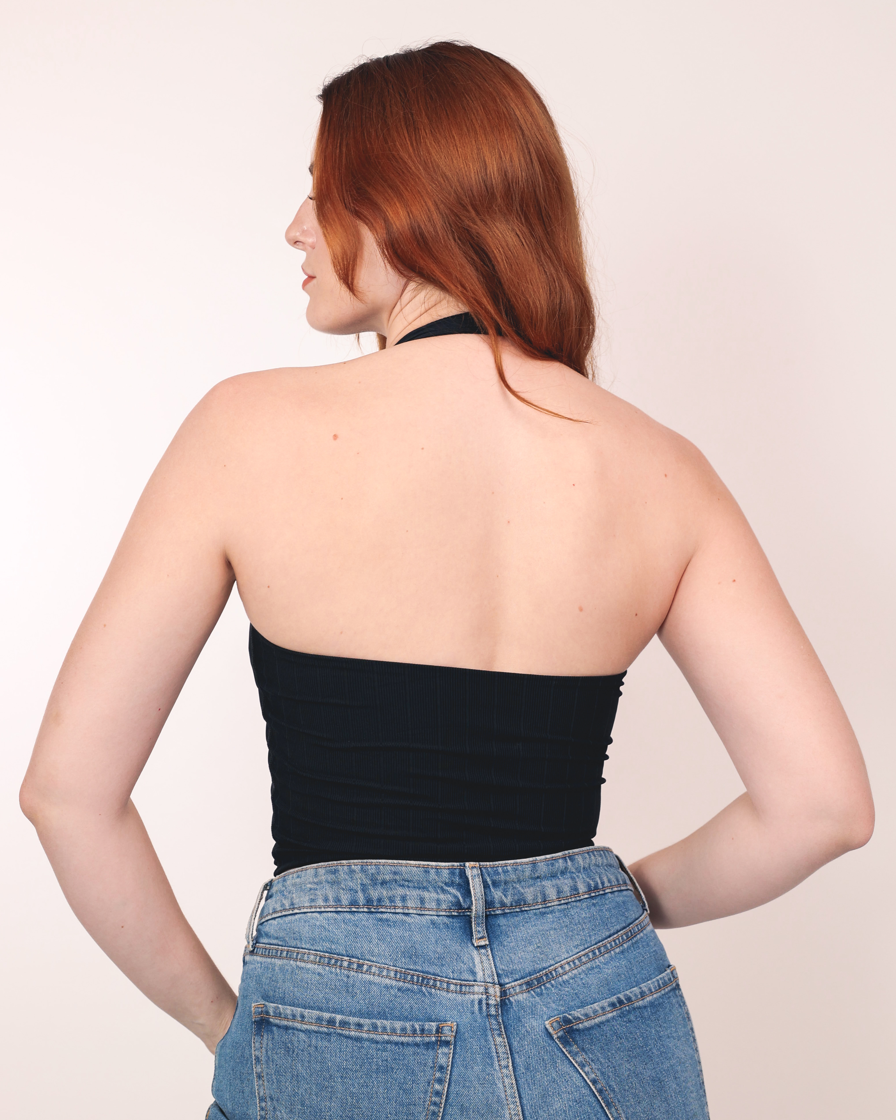 VILEKO Geripptes Crop Top