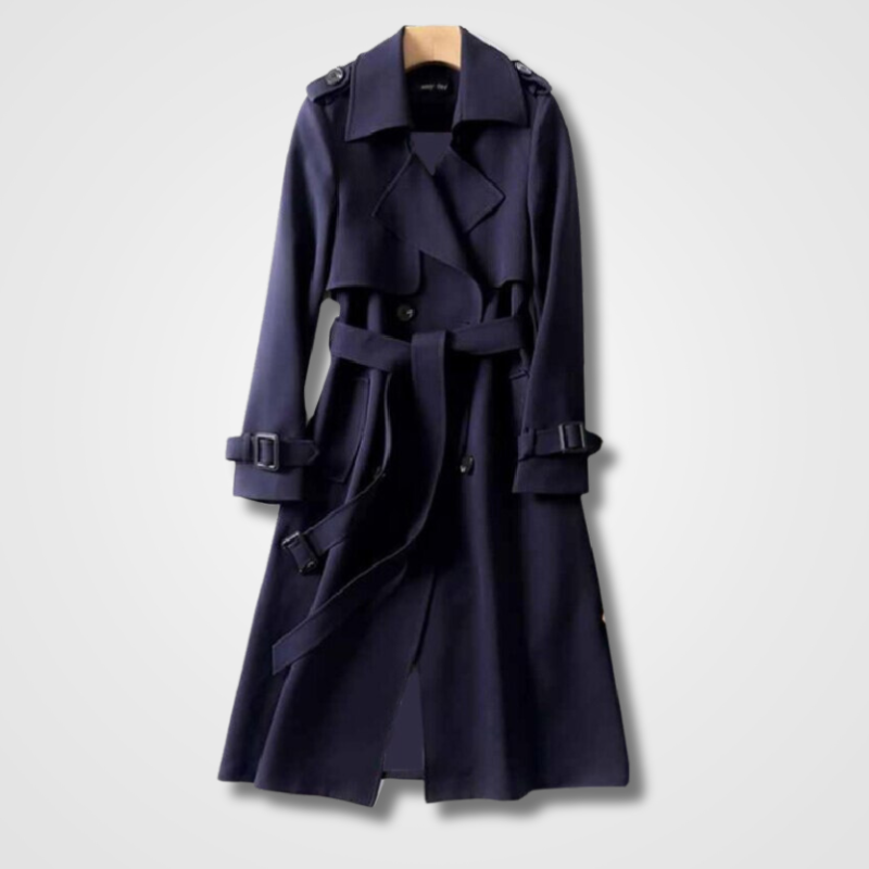 VILEKO Trendiger Schnallen Trenchcoat