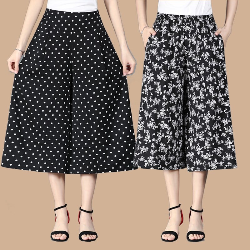 VILEKO Plissierte Chiffon Culottes