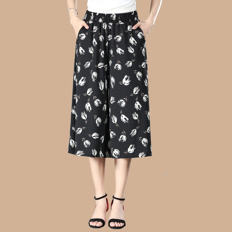 VILEKO Plissierte Chiffon Culottes