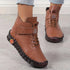 VILEKO Handgefertigte Leder Sneaker Stiefel