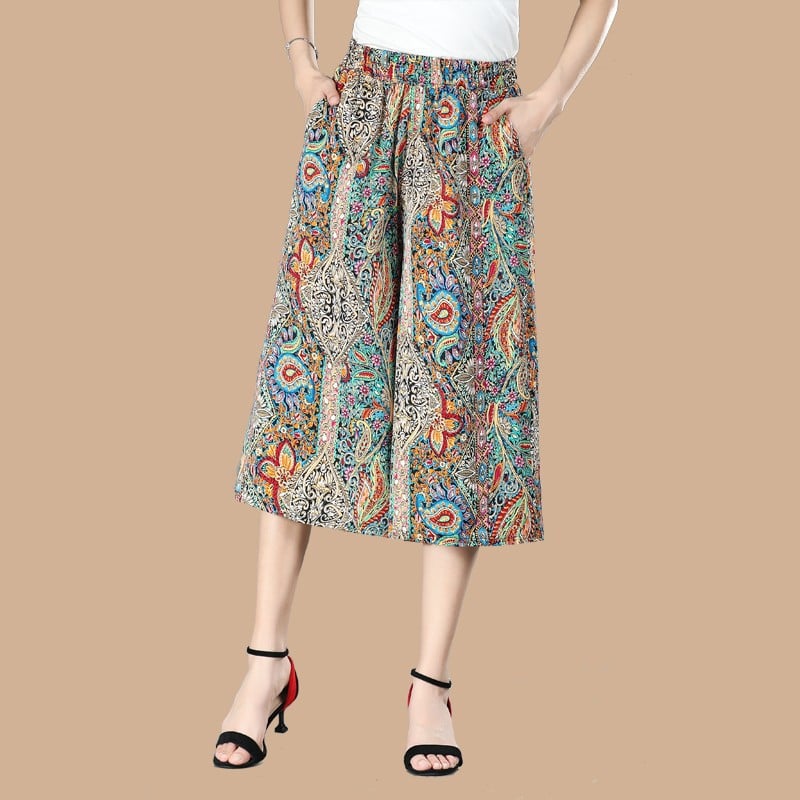 VILEKO Plissierte Chiffon Culottes