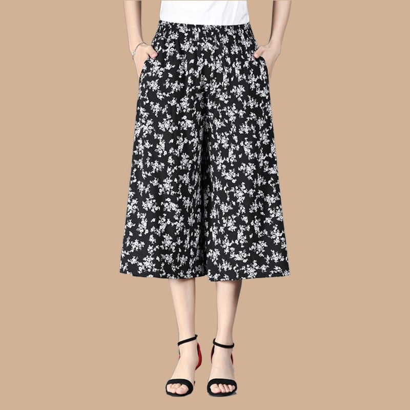 VILEKO Plissierte Chiffon Culottes