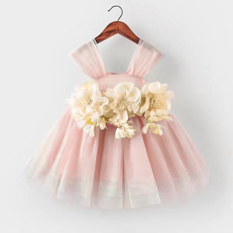 VILEKO Baby Mädchen Blumenkleid